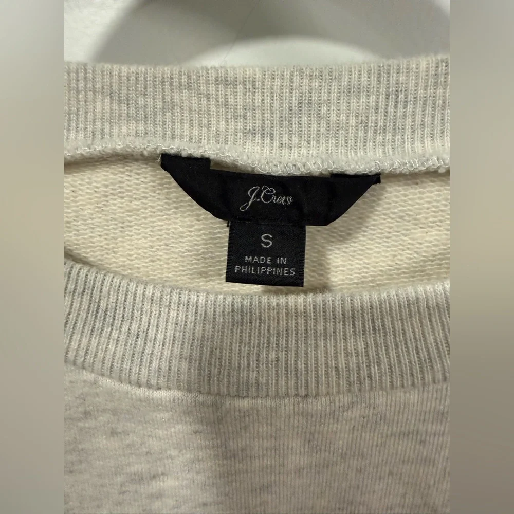 J. Crew Women’s Pale Stone Heather Montauck Crewneck Sweatshirt - Size Small